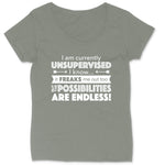 I'm Currently Unsupervised | Ladies Plus Size T-Shirt