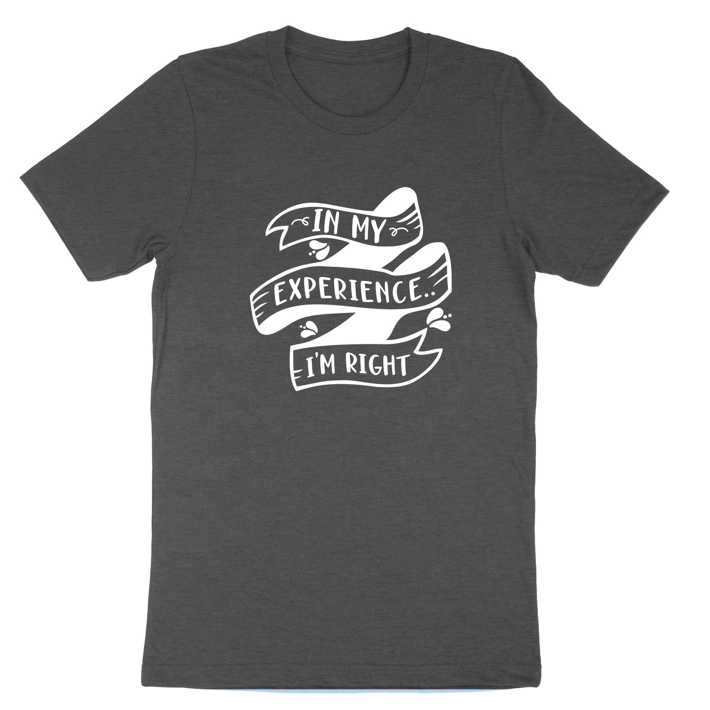 In My Experience I'm Right | Mens & Ladies T-Shirt