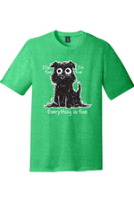 Stressed Dog Everything is Fine | District Perfect Tri Tee