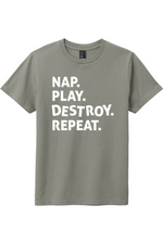 Nap Play Destroy Repeat | District Youth Very Important Tee