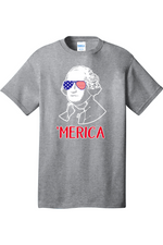 Merica George Washington Version | Mens Big and Tall Short Sleeve T-Shirt