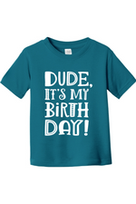 Dude Its My Birthday | Toddler T-Shirt