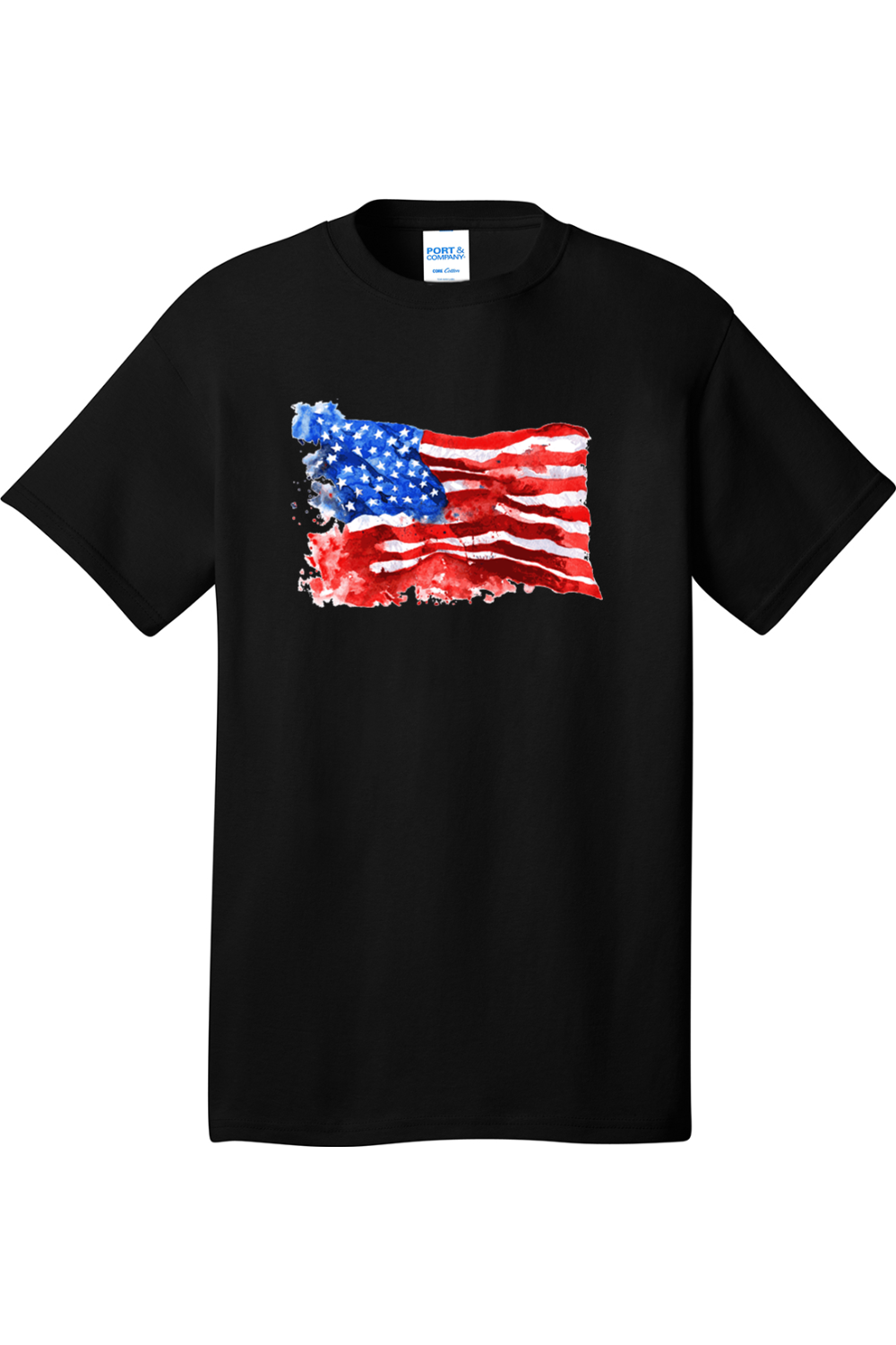USA Flag Grunge | Mens Big and Tall Short Sleeve T-Shirt