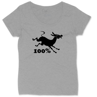 100 % Jackass | Ladies Plus Size T-Shirt