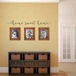 Home Sweet Home Decal | Wall Quote Script | Home Vinyl Decor