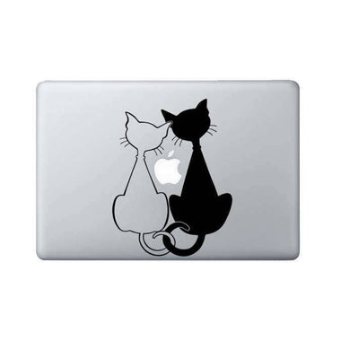 Two Cats Laptop and Tablet Decal | Sticker