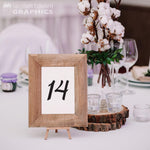 Wedding Table Number Decals - Wedding Decor - Table Number Stickers