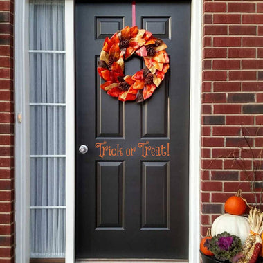 Trick or Treat door decal. Halloween decor.