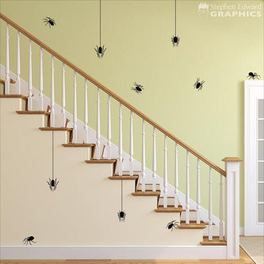 Spider Wall Decal set. Halloween decor.