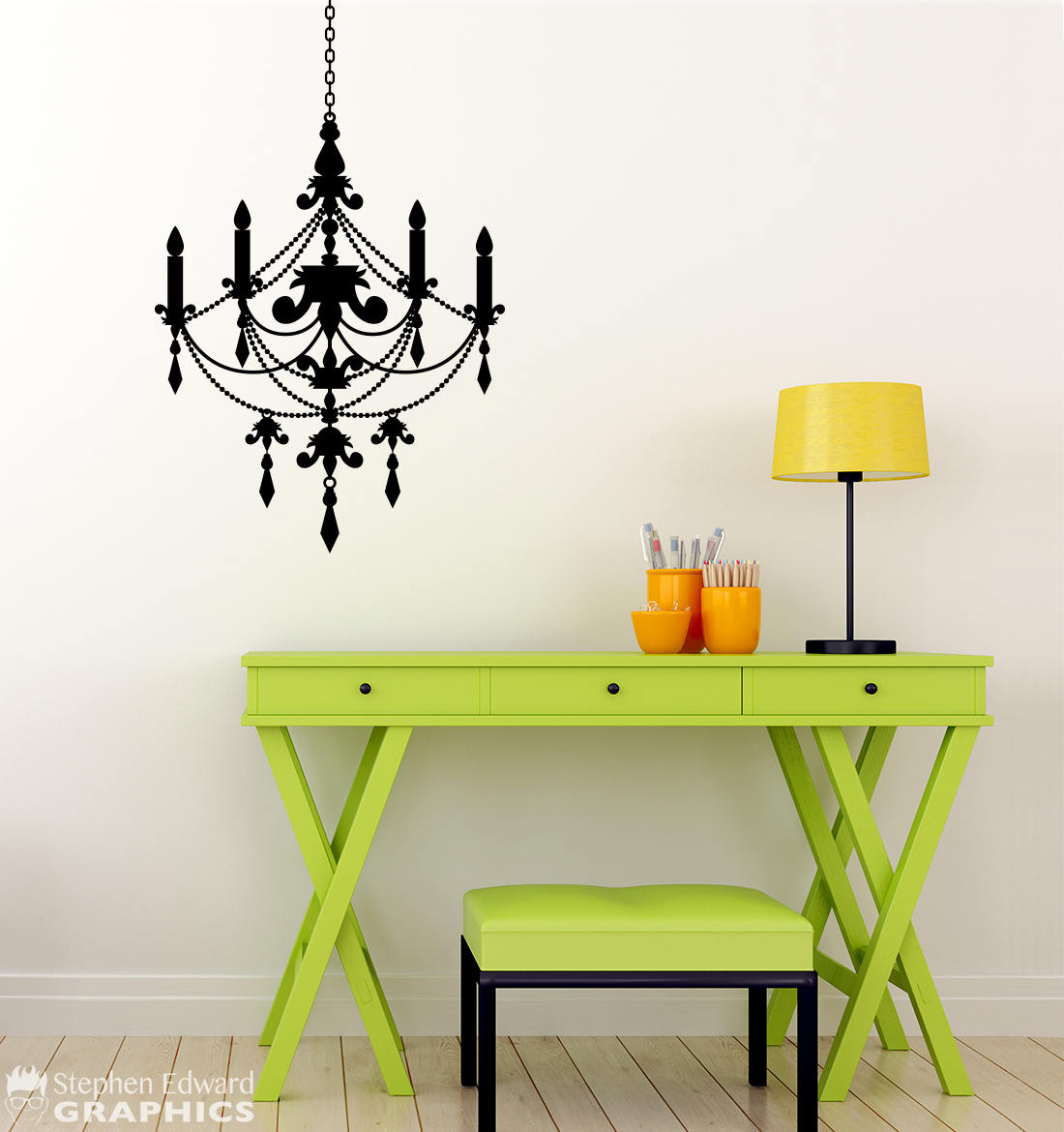 Chandelier Wall Decal | Wall Sticker