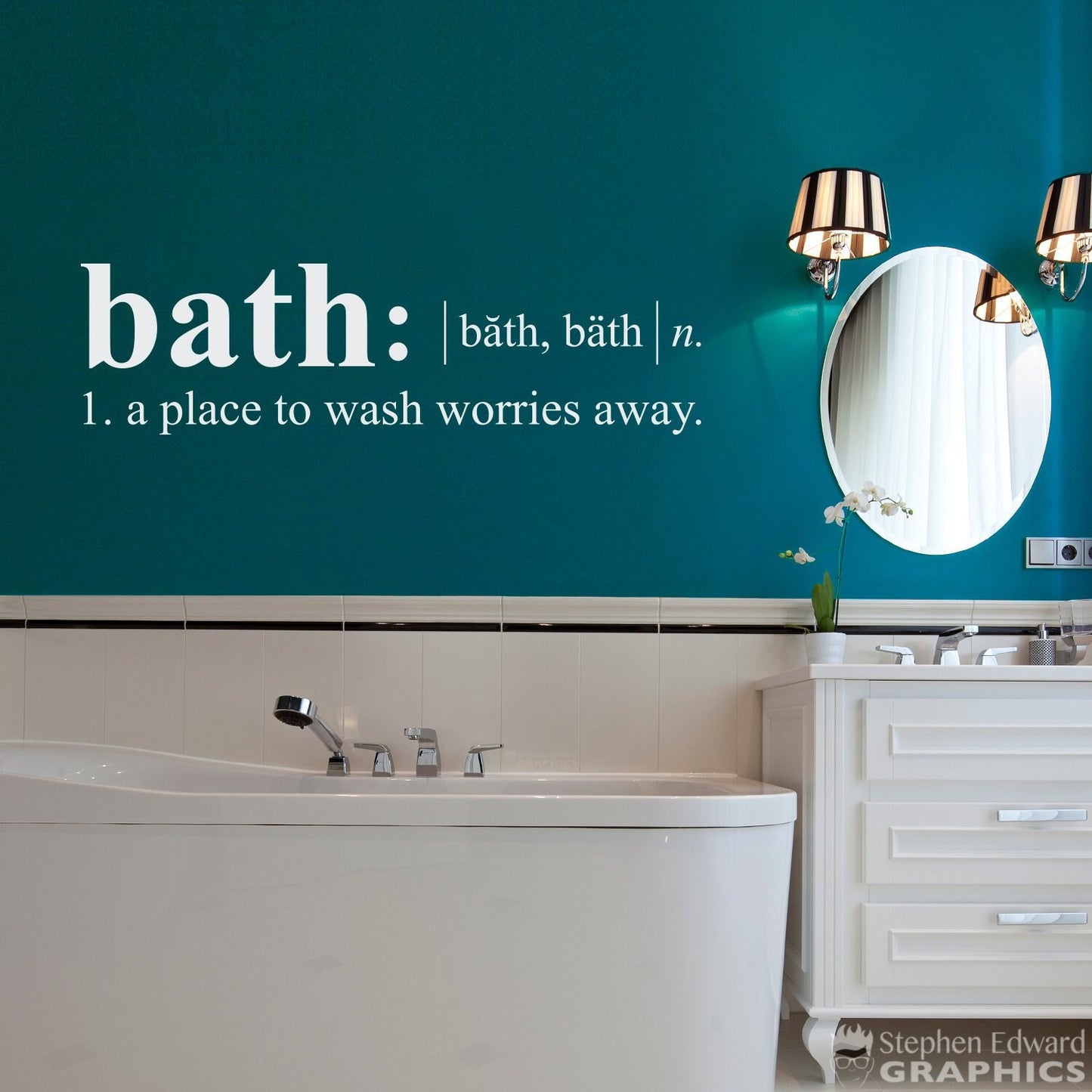 Bath Definition Wall Decal | Wall Sticker