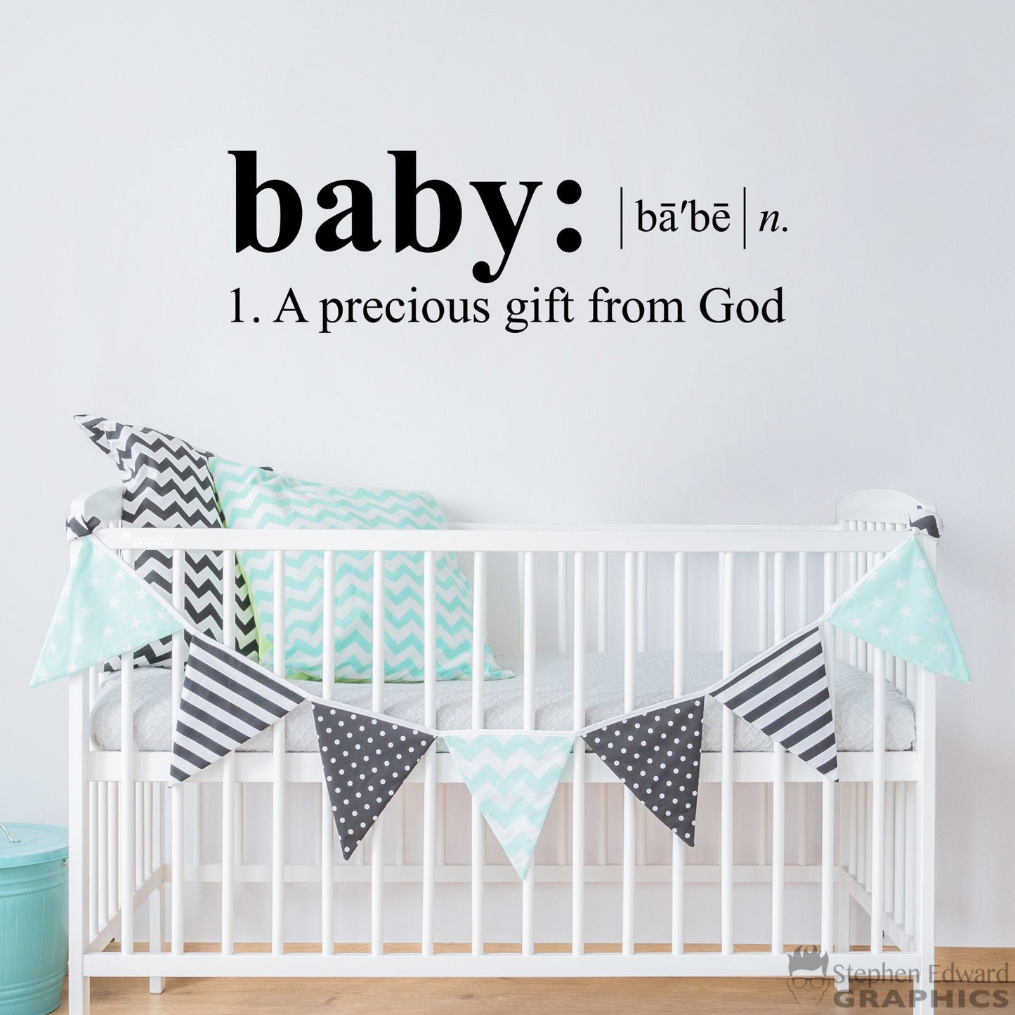 Baby a Precious Gift from God | Wall Decal | Wall Sticker