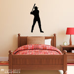 Baseball Player Silhouette Wall Decal | Wall Sticker