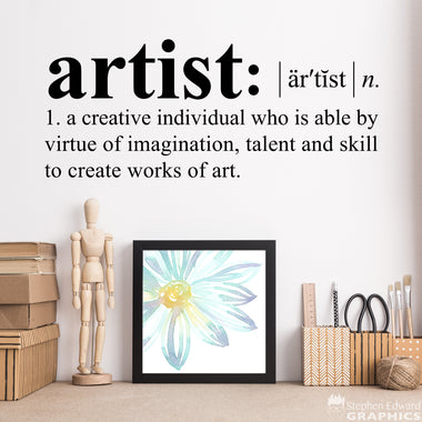 Artist Definition Wall Decal | Wall Sticker