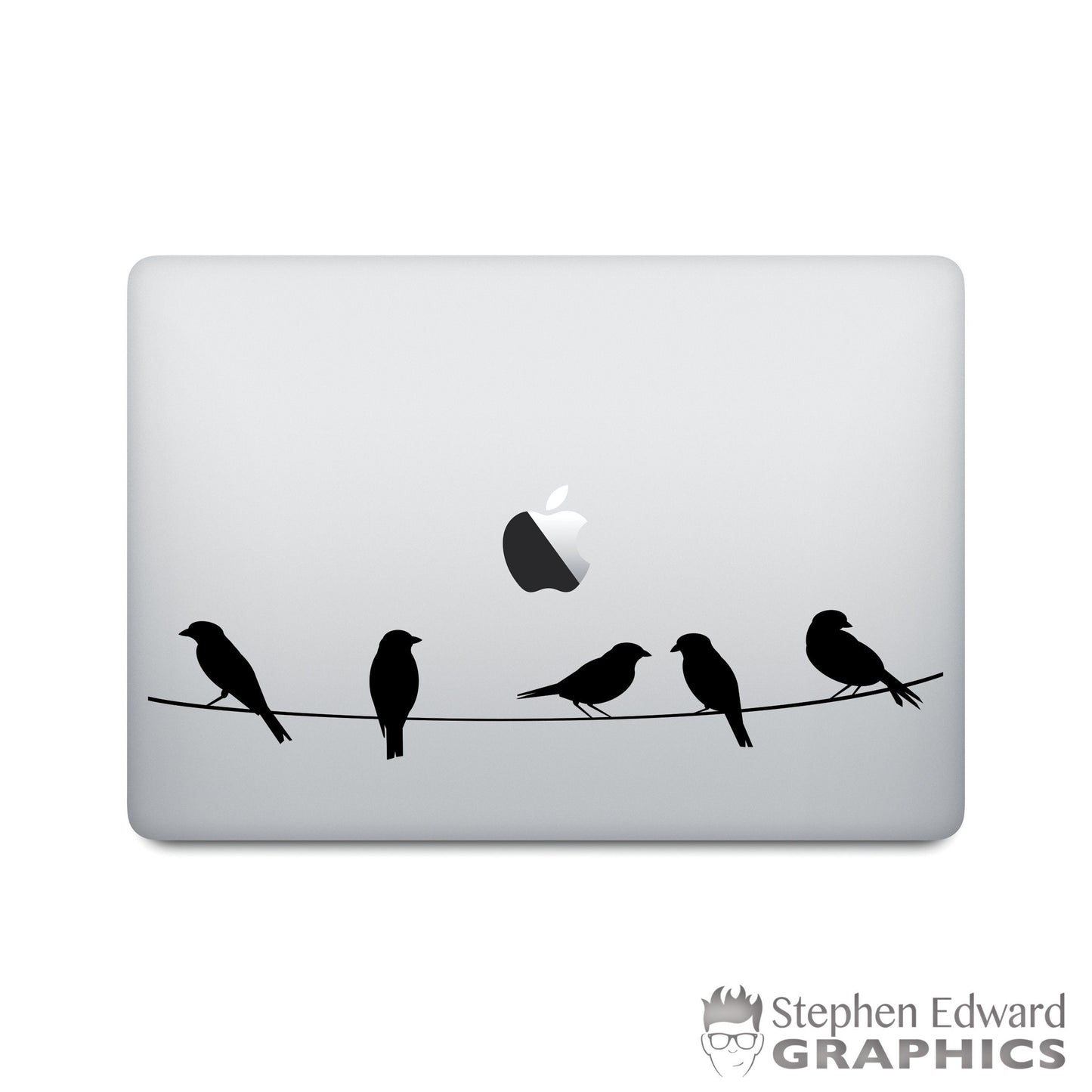 Birds on a wire Macbook Laptop and Tablet Decal | Sticker