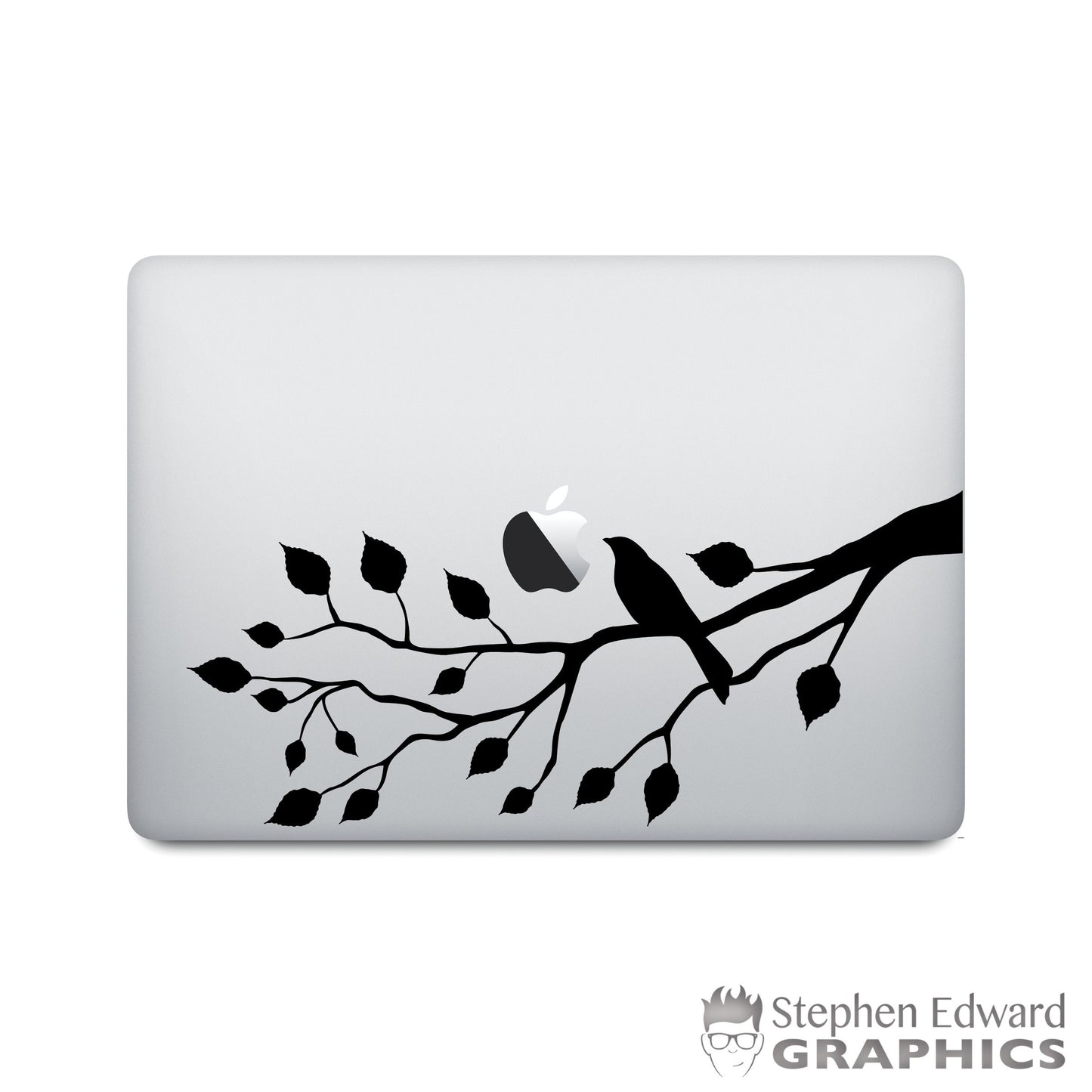 Bird on a Branch Laptop and Tablet Decal | Sticker