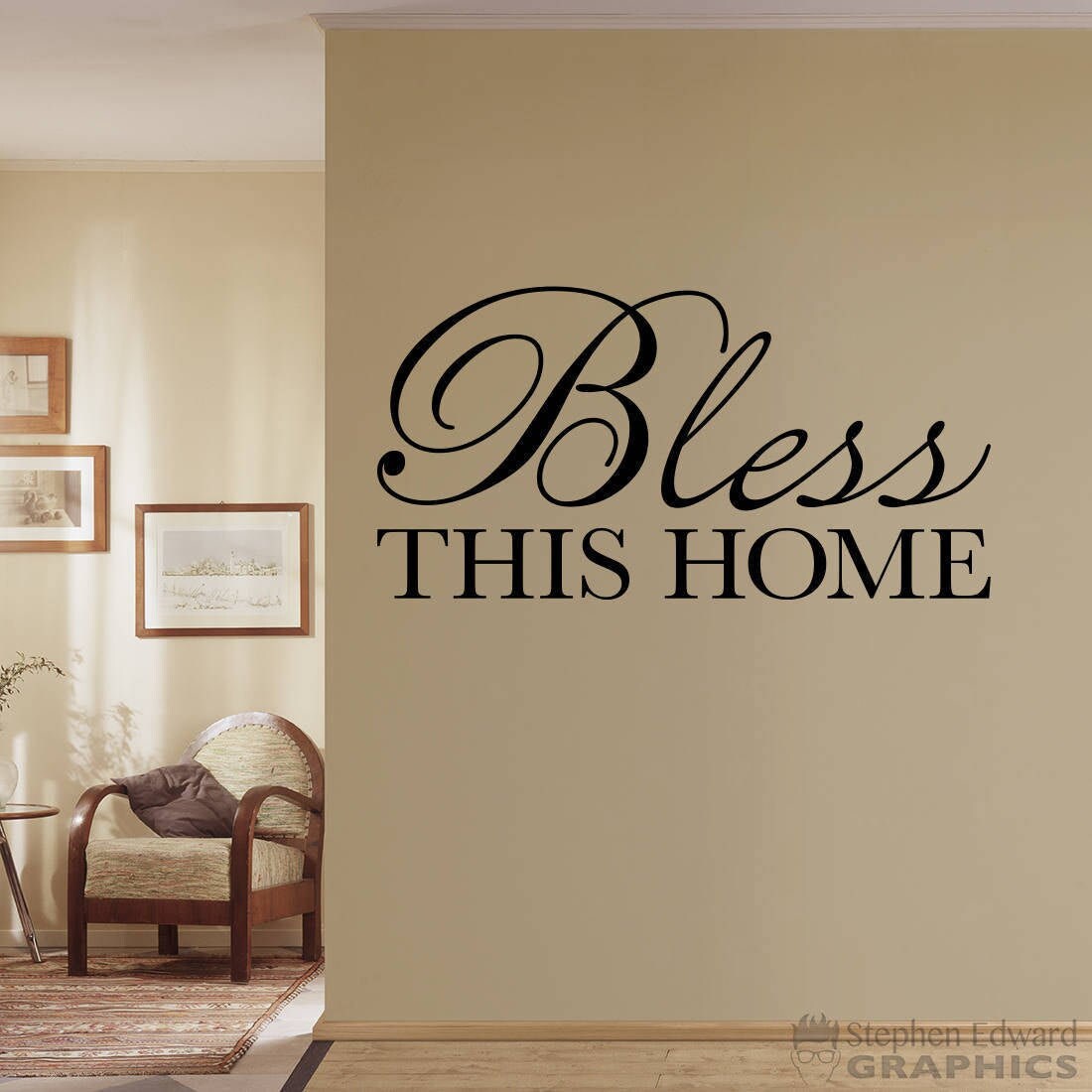 Bless This Home Wall Decal | Wall Sticker