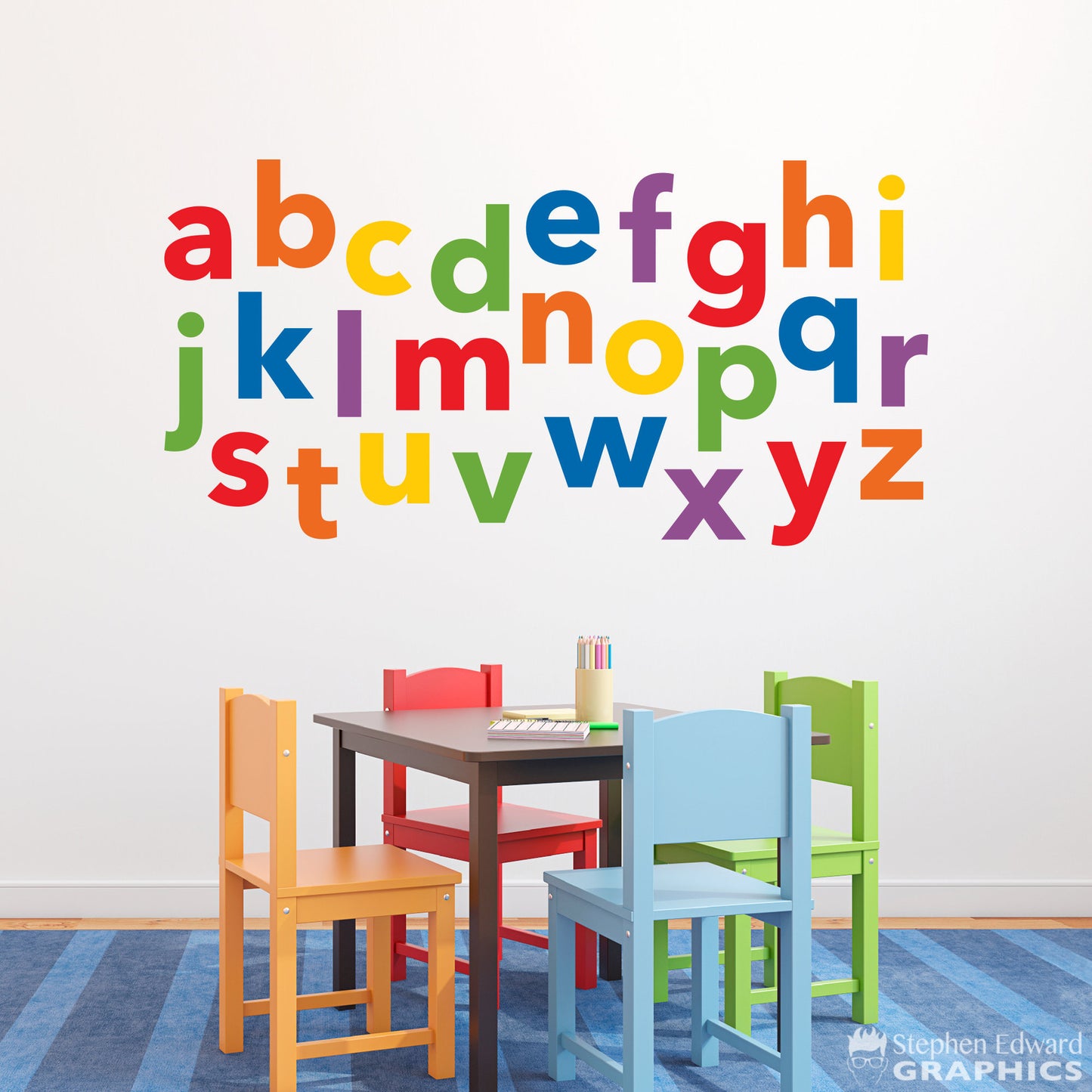 Alphabet - Lowercase Letter Wall Decal | Wall Sticker