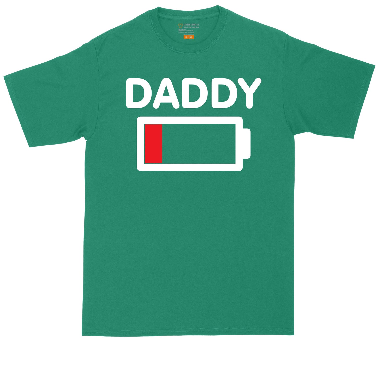 Daddy Low Battery | Mens Big & Tall T-Shirt