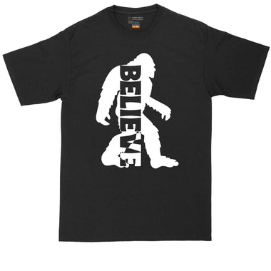 Bigfoot Believe | Mens Big & Tall Short Sleeve T-Shirt | Thunderous Threads Co