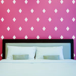 Diamond Decal Set. Creates wall pattern.