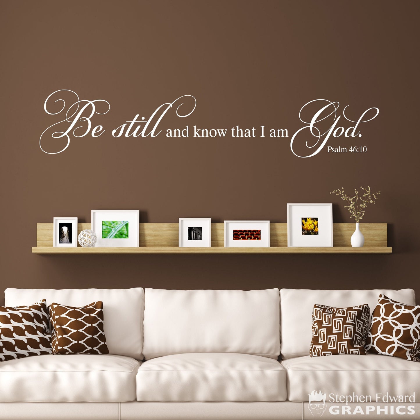 Be Still and Know that I am God Wall Decal | Wall Sticker