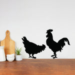 Rooster & Chicken Wall Decal | Wall Sticker