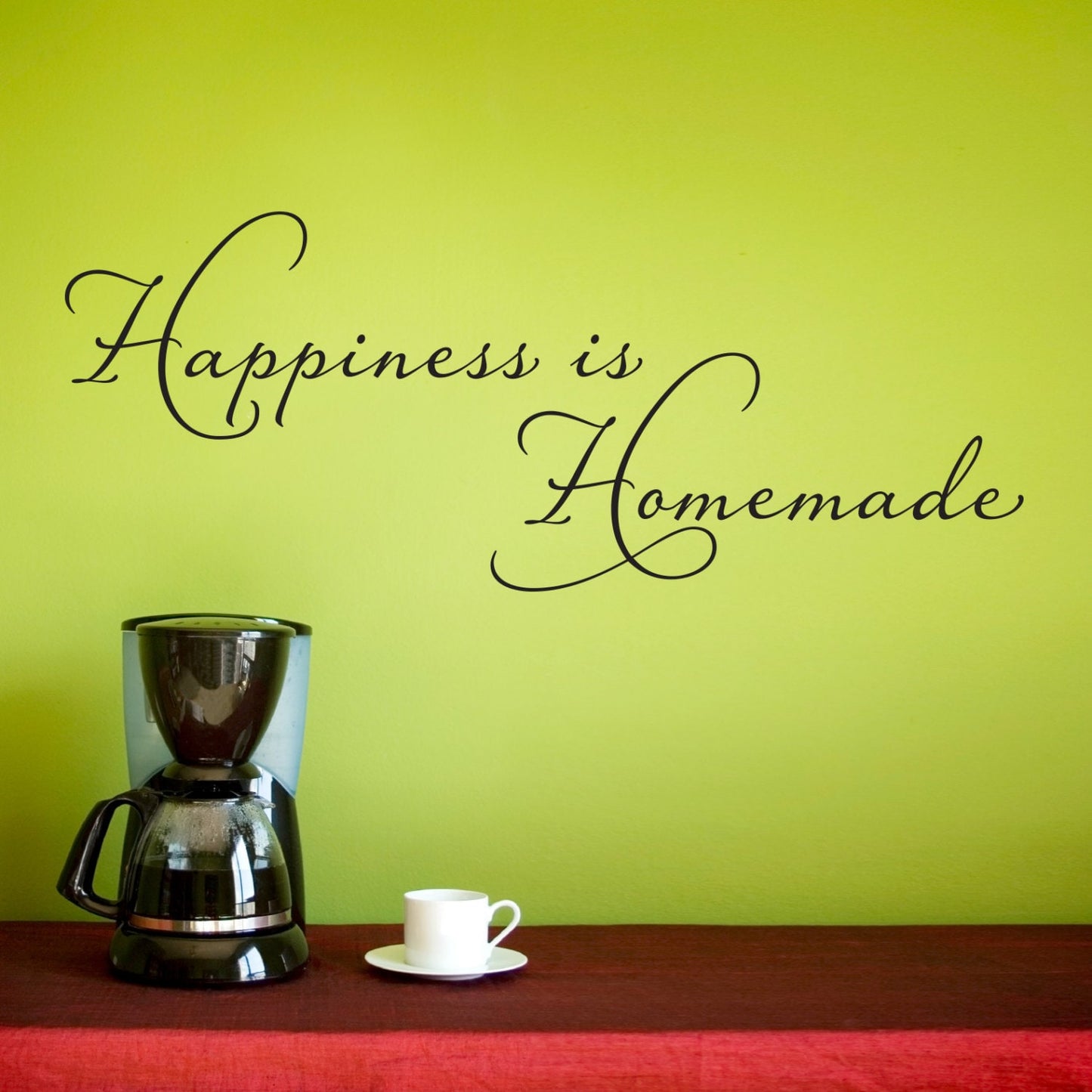 Happiness is Homemade Wall Decal | Kitchen Wall Sticker | Happiness is Homemade Vinyl Sticker