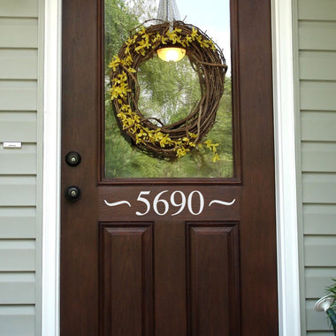 Front Door Number Decal | Address Decal | Outdoor Decal | Ver. 1