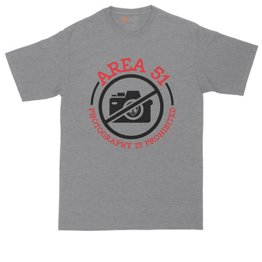 Area 51 Photography Prohibited | Mens Big & Tall T-Shirt