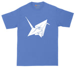 Origami Paper Crane | Mens Big & Tall T-Shirt