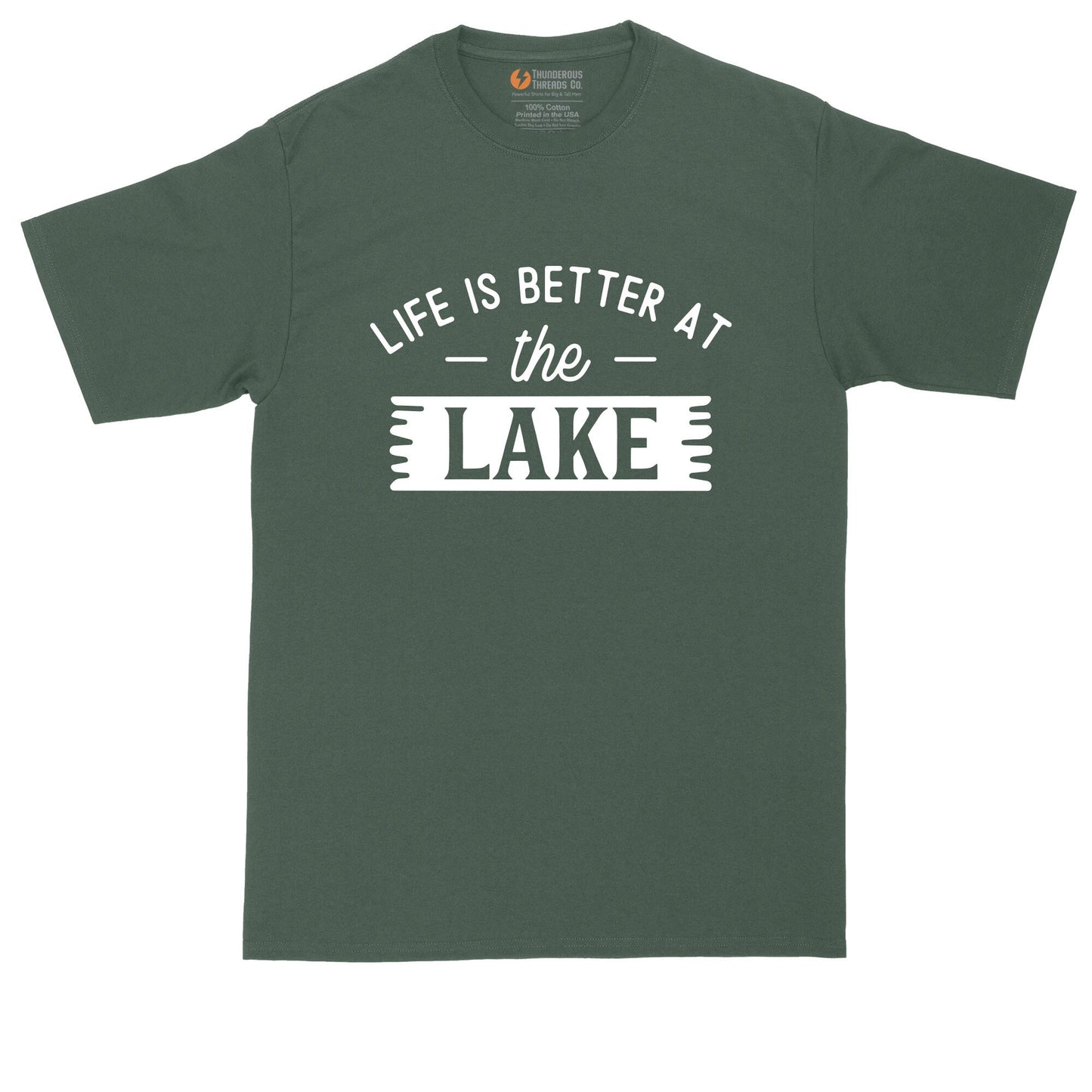 Life is Better at the Lake | Fishing Shirt | Mens Big and Tall T-Shirt