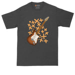 Electric Guitar | Music Shirt | Guitar Player Shirt | Mens Big and Tall T-Shirt