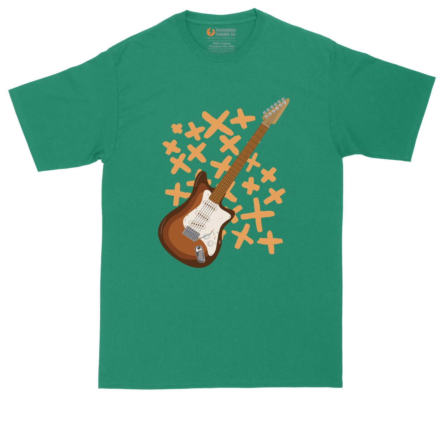 Electric Guitar | Music Shirt | Guitar Player Shirt | Mens Big and Tall T-Shirt