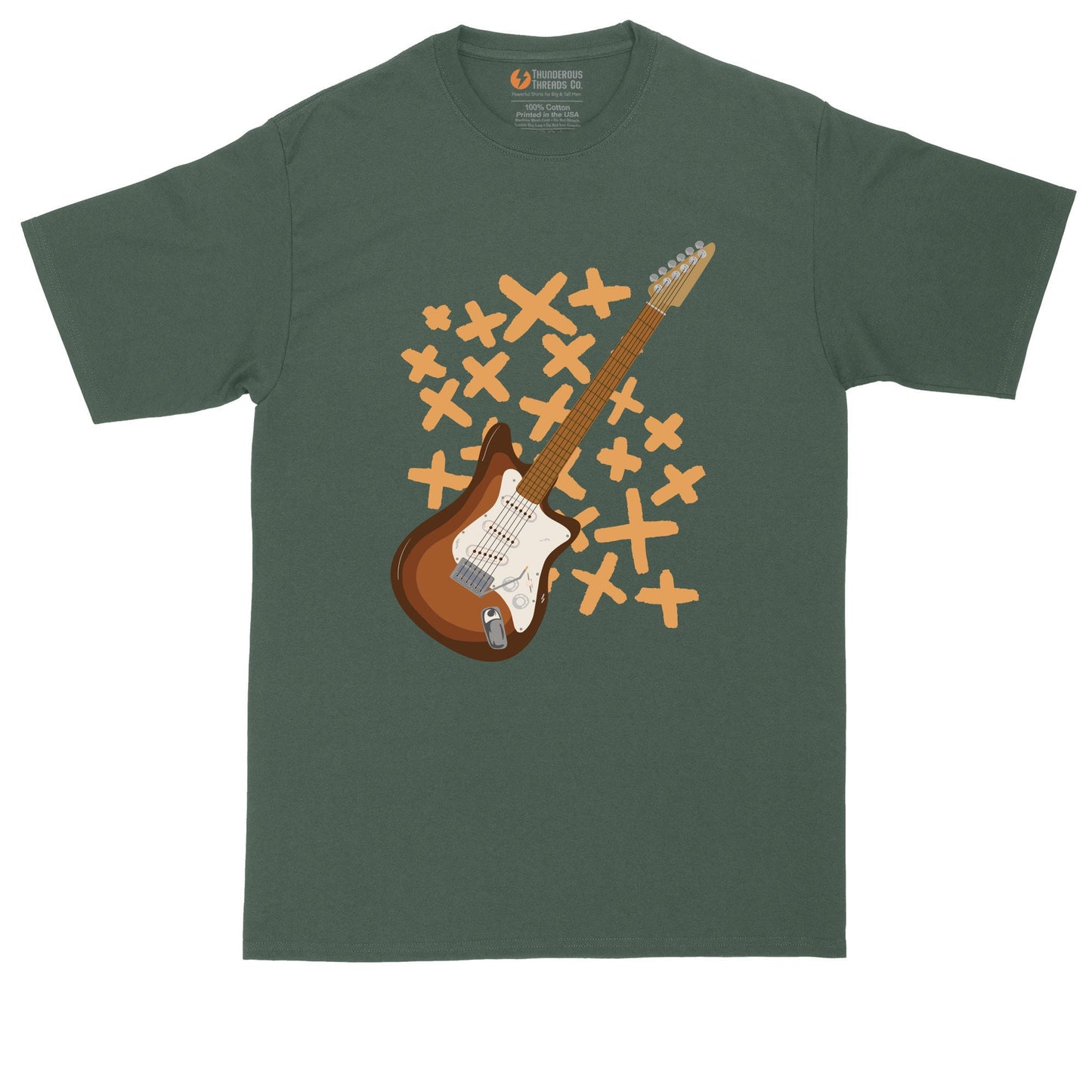 Electric Guitar | Music Shirt | Guitar Player Shirt | Mens Big and Tall T-Shirt