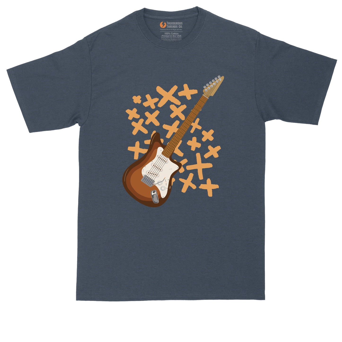 Electric Guitar | Music Shirt | Guitar Player Shirt | Mens Big and Tall T-Shirt