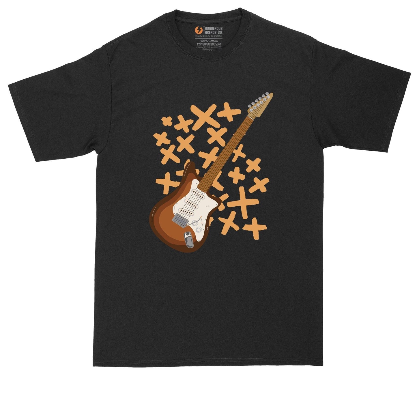 Electric Guitar | Music Shirt | Guitar Player Shirt | Mens Big and Tall T-Shirt