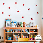 Ladybug Wall Decal - Set of 17 ladybugs - Ladybirds Wall Sticker