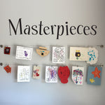 Masterpieces Wall Decal - Children Artwork Display Decal - Kids Masterpieces Decal - Ver. 2