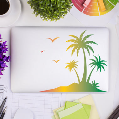 Palm Trees Laptop Decal | Sunset Sticker | Laptop Accessory