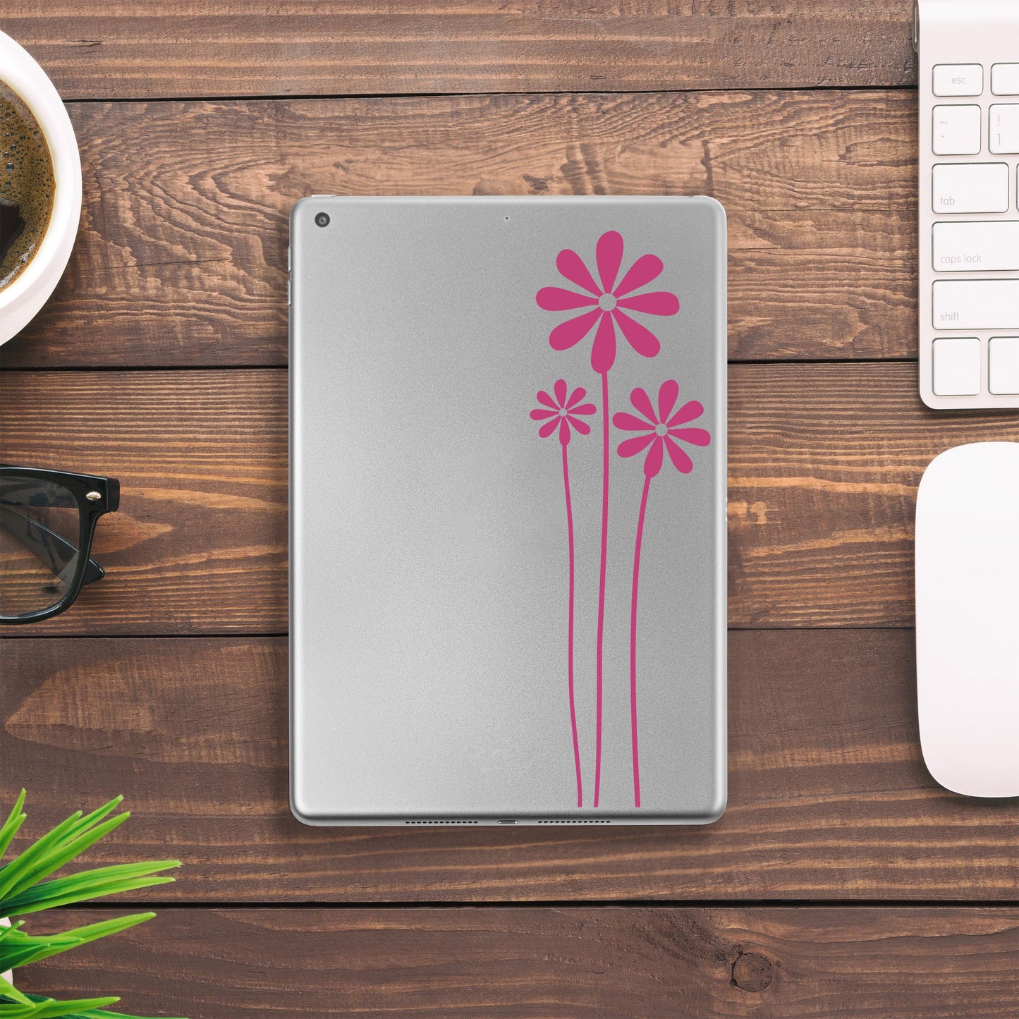 Wildflowers Tablet Decal | Flower Sticker