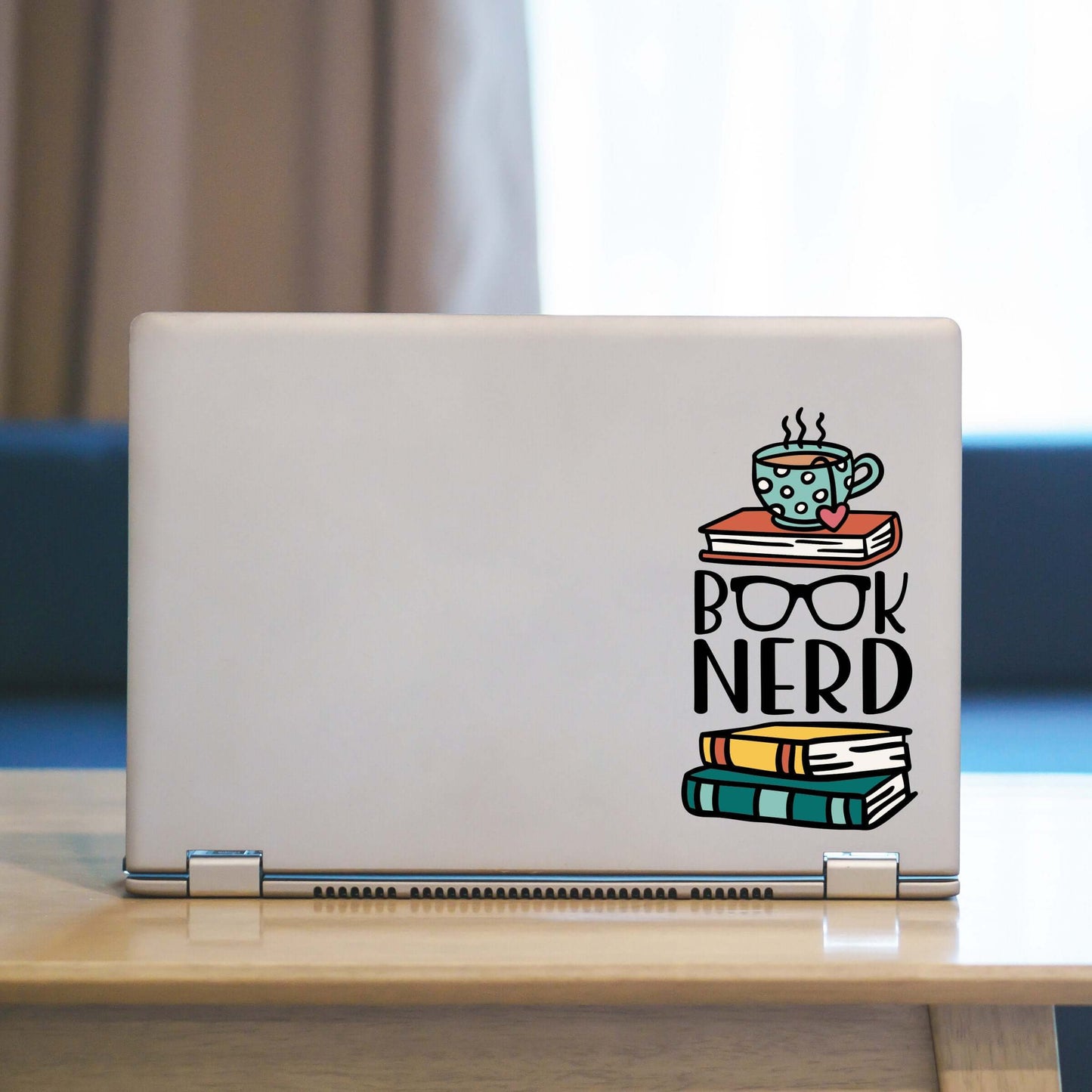 Book Nerd Laptop and Tablet Decal | Sticker