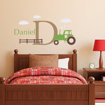 Personalized Tractor Decal set. Farm Decor.