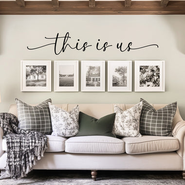 This is us Decal | Gallery Wall Decor | Family Vinyl Wall Art