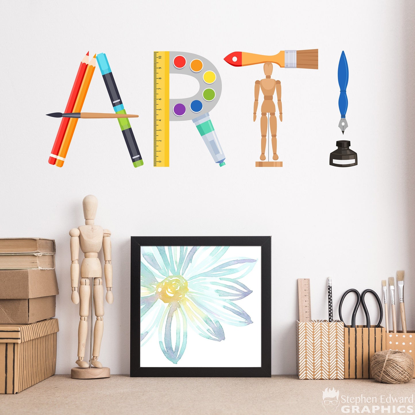 Art Decal | Art Teacher Decor | Classroom Wall Sticker