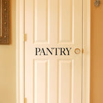 Pantry Decal - Pantry Wall Decal or Door Decal - Kitchen Wall Decal