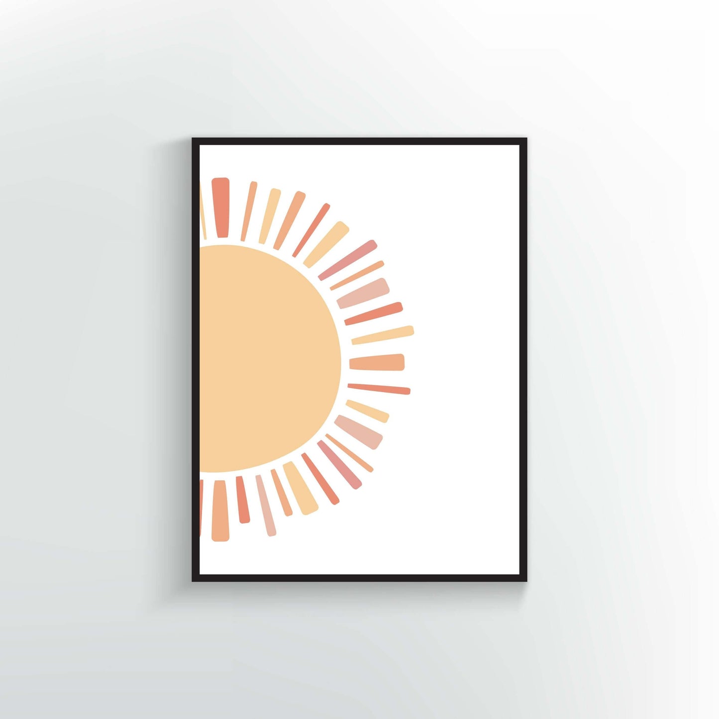 Sun Design Poster or Print. Sunshine decor.