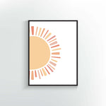 Sun Design Poster or Print. Sunshine decor.