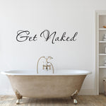 Get Naked Decal | Bathroom Decor