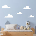 Clouds Wall Decal. Set of 5. Kids Bedroom Decor.